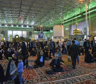 LAILATOl RAGHAYEB ceremony( a night of dreams) in holy shrine