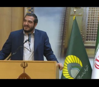 شعرخوانی آقای قاسم نعمتی در مراسم شب شعر «در سایه سار سیدالکریم» در حرم حضرت سیدالکریم(ع)